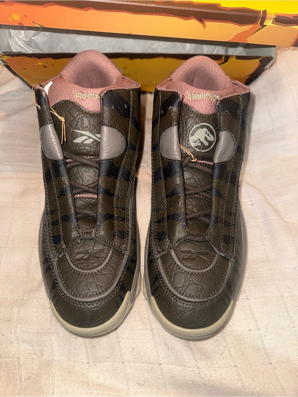 Reebok Answer DMX sneakers from the Jurassic World collection